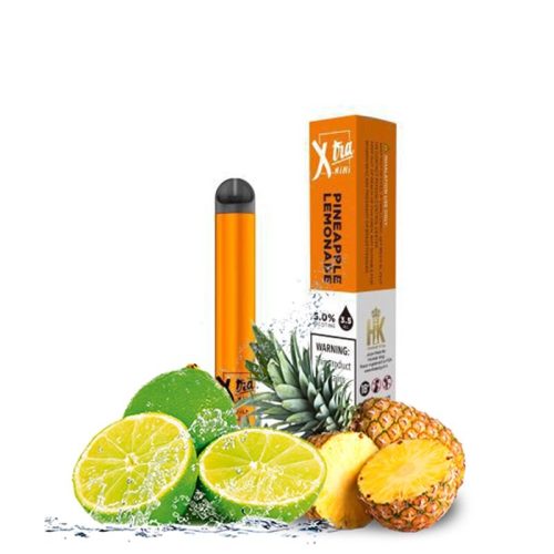 Una confezione di XTRA MINI - PINEAPPLE LEMONADE con lime e arance dei dispensari Nectar.