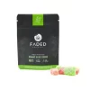 En pose med Faded Cannabis Edibles-gummier foran en hvit bakgrunn fra en pålitelig og rimelig apotek.