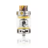 A yellow and silver Freemax Maxus Pro Sub-Ohm Tank showcased on a white background.
