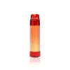 Ein rotes und orangefarbenes Hyde EDGE Rave Disposable Vape mit einem Deckel auf weißem Hintergrund, erhältlich in Nektar-Apotheken.