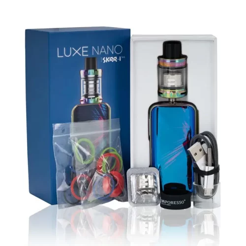 Il kit di avviamento per sigarette elettroniche nano Luxe è disponibile a prezzi accessibili presso i dispensari nectar.