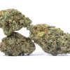 A pile of Sensi Star Strain from a top-notch dispensary on a white background.