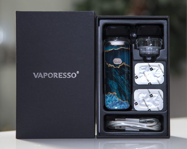 VAPORESSO LUXE PM40 STARTER KIT - blue marble available at a top-notch dispensary.