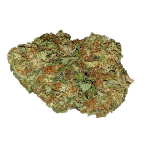 A Bubble Gum Kush Strain on a white background from a nearby cheap dispensary.