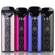 A variety of UWELL CROWN POD KITs in various colors and designs.